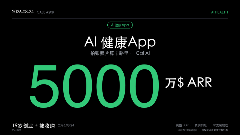 「AI健康App赚钱SOP拆解：19岁高中生靠